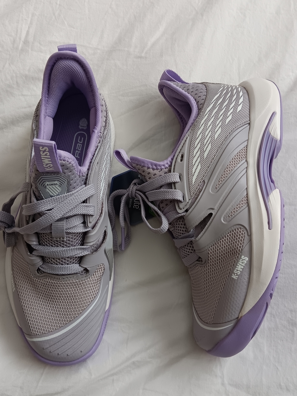 K-Swiss Women's Lavender and Gray Athletic Sneakers